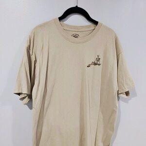 Pale Beige Casual T-Shirt for Men